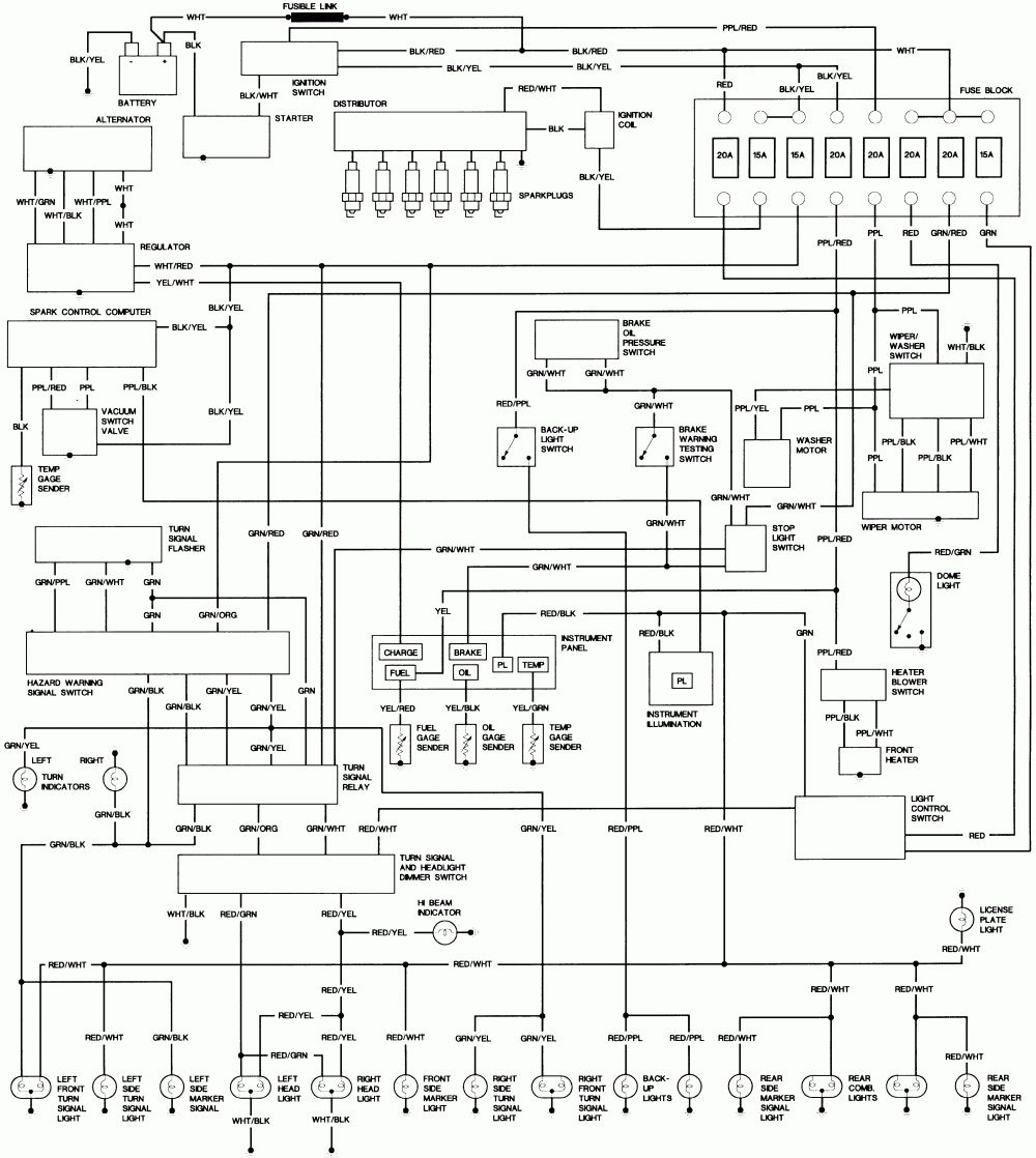 1985 Toyota Pickup Wiring Harness Schematic And Wiring Diagram