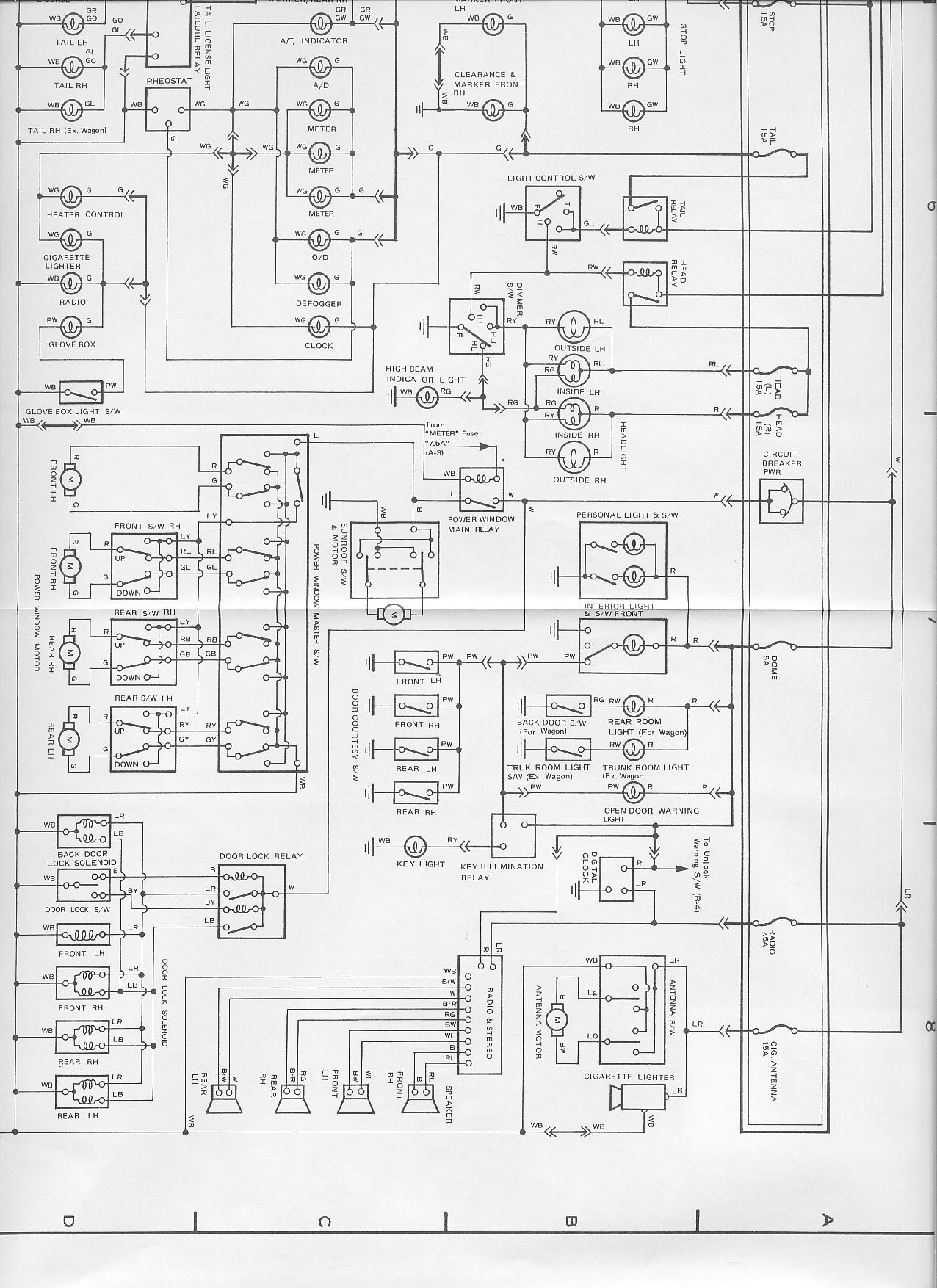 1986 Cressida Wiring