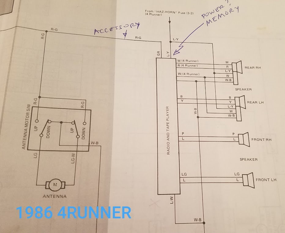 1986 Toyota Pickup Stereo Wiring YotaTech Forums