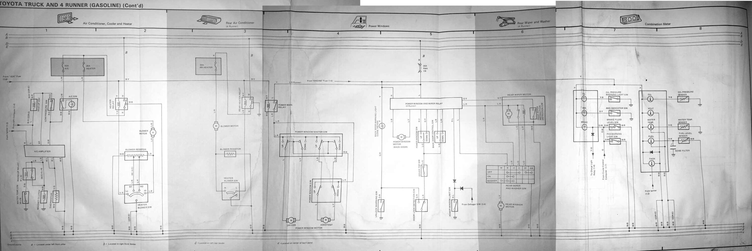 1986 Toyota Truck Wiring Schematic Wiring Diagram