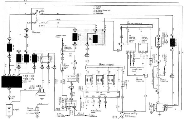 1992 Toyota Camry Electrical Wiring Diagram Electrical Wiring Diagram 