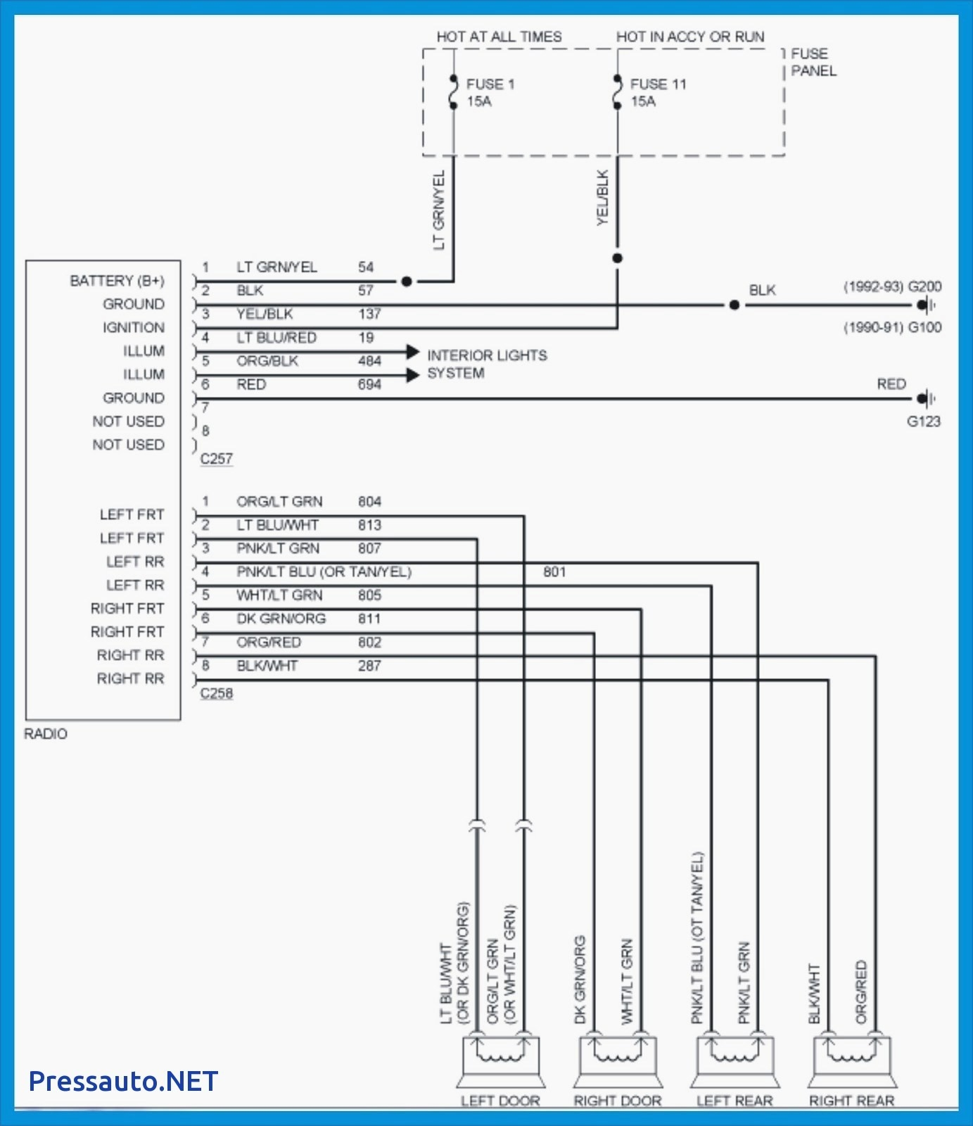 1992 Toyota Corolla Wiring Diagram