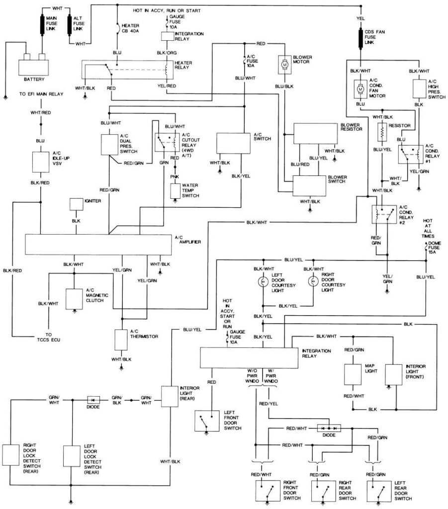 1993 Toyota Hilux Wiring Diagram 3 Toyota Hilux Toyota Diagram