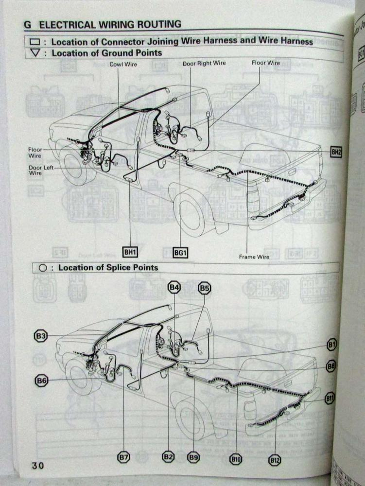 1993 Toyota T100 Electrical Wiring Diagram Manual US Canada