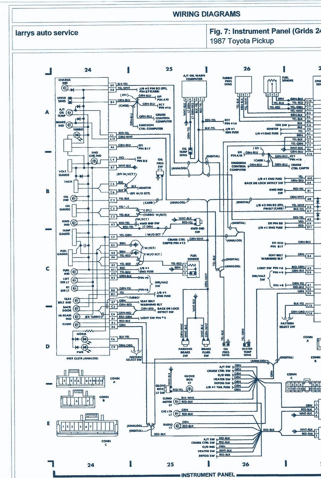 1993 Toyota Truck Electrical Wiring Diagram Electrical Diagram