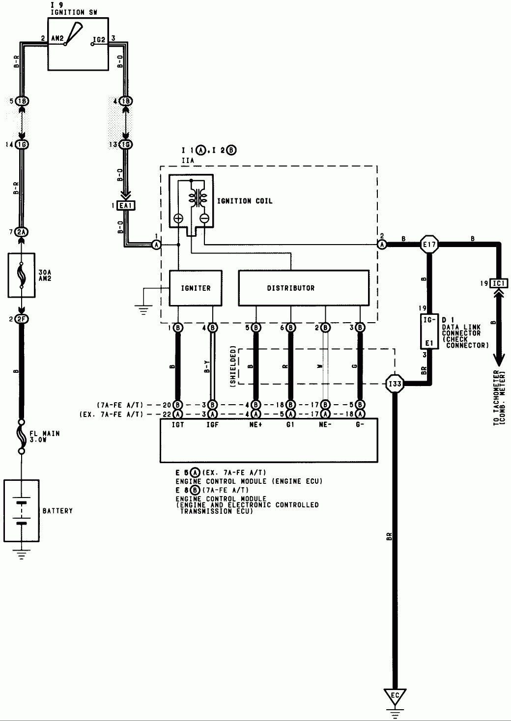 1994 Toyota Corolla Ecu Wiring Diagram Wiring Diagram