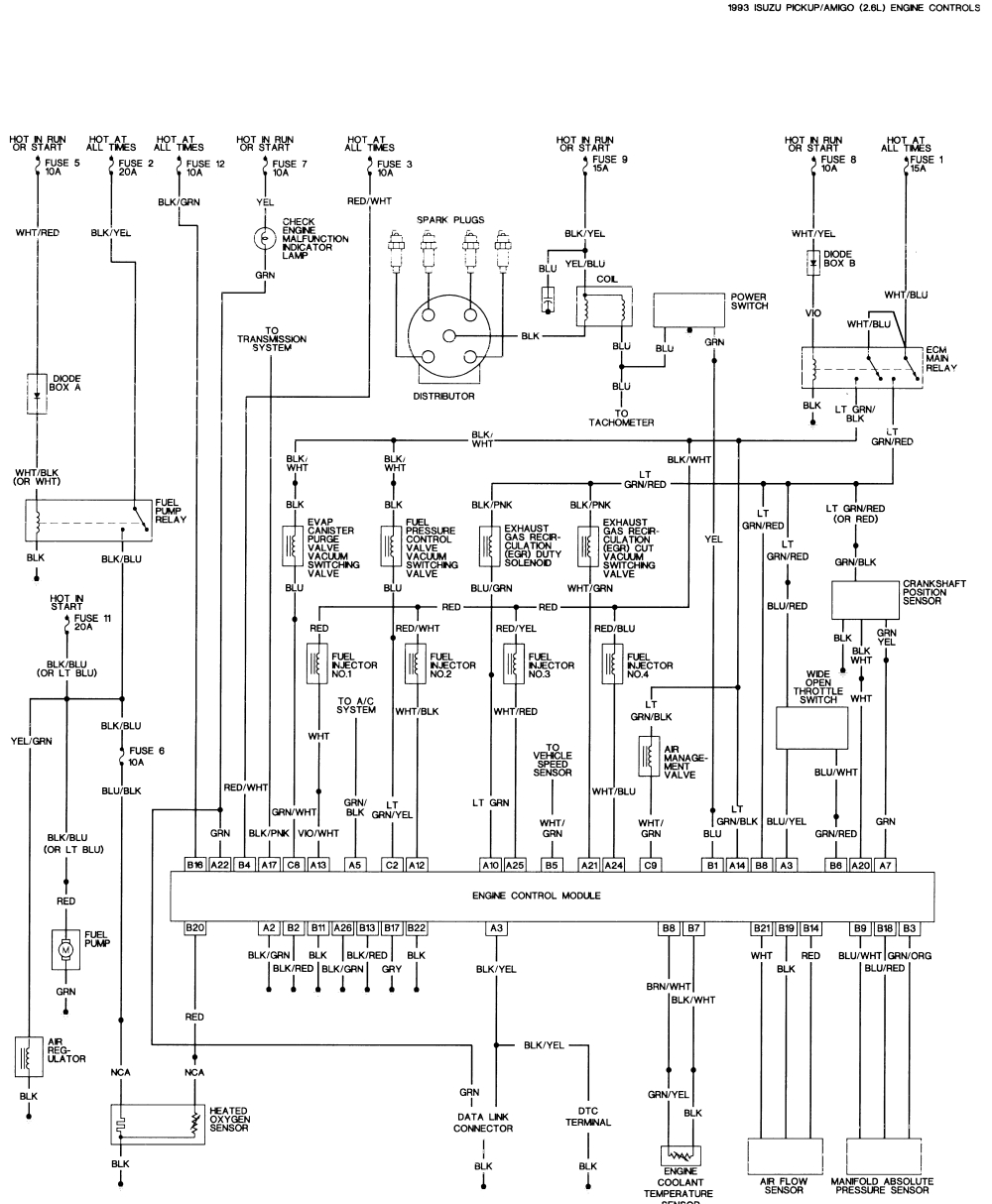 1994 Toyota Pickup Wiring Diagram Images Wiring Collection