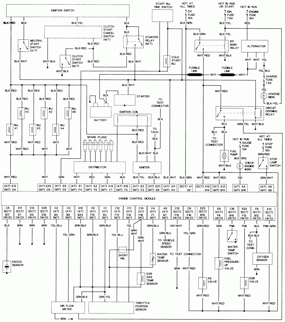 1994 Toyotum Radio Wiring Diagram Wiring Diagram Example