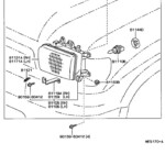 1995 Toyota 4Runner Headlight Adjusting Screw Lamps Electrical
