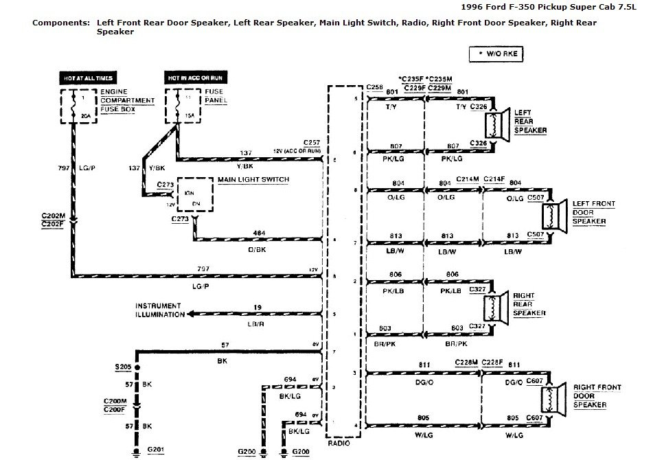 1996 Toyota Tacoma Radio Wiring Diagram Pictures Wiring Collection