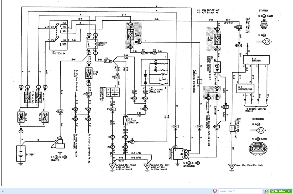 1997 Toyota Avalon Ignition Wiring Diagram Wiring Diagram