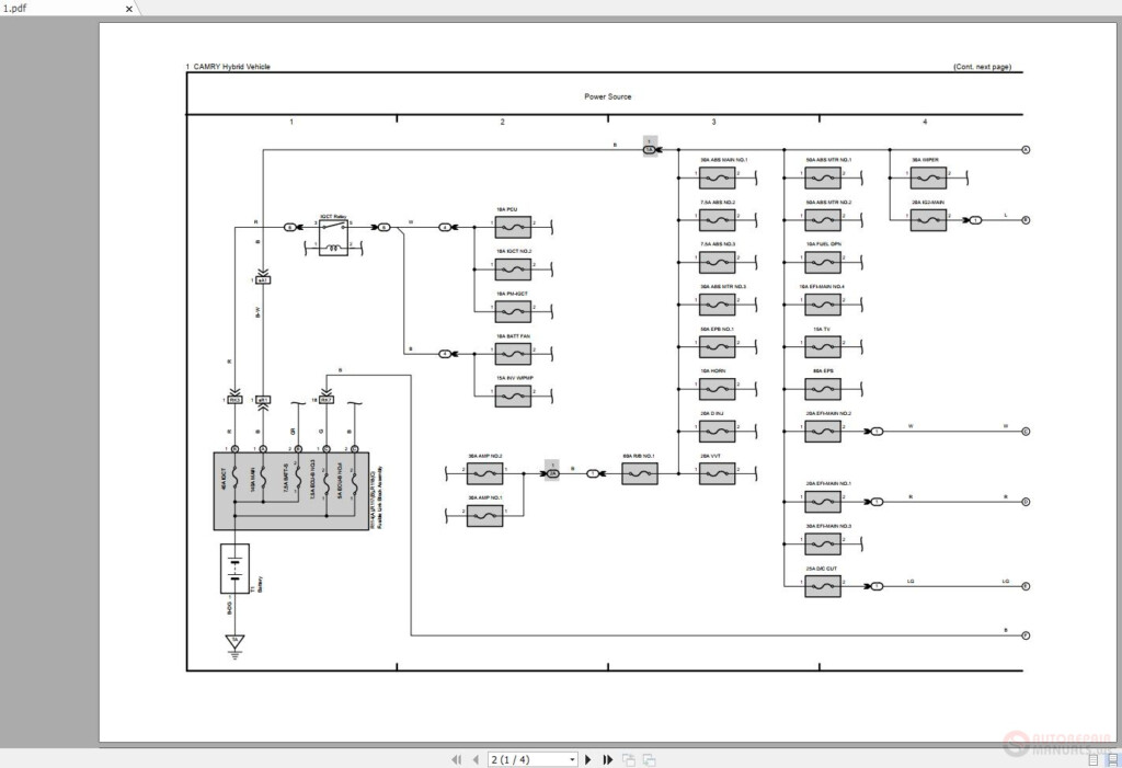 1998 Toyota Camry Electrical Wiring Diagram Manual Images Wiring 