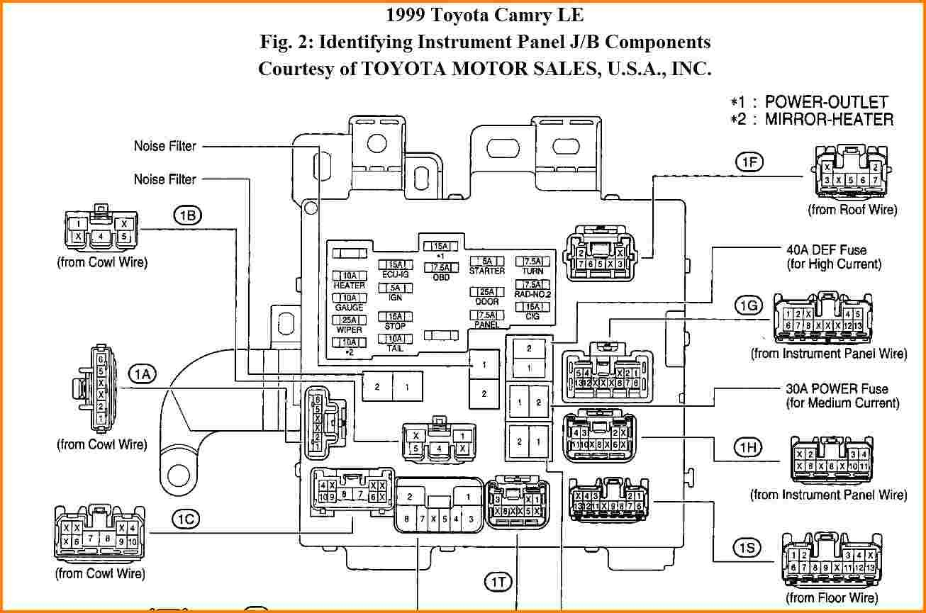 1999 Toyota Camry Headlight Wiring Diagram Wiring Diagram