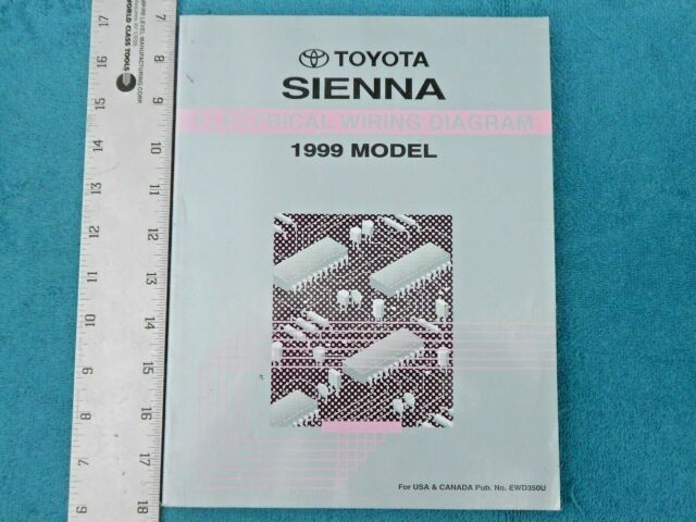 1999 Toyota Sienna Factory Electrical Wiring Diagram Manual EBay