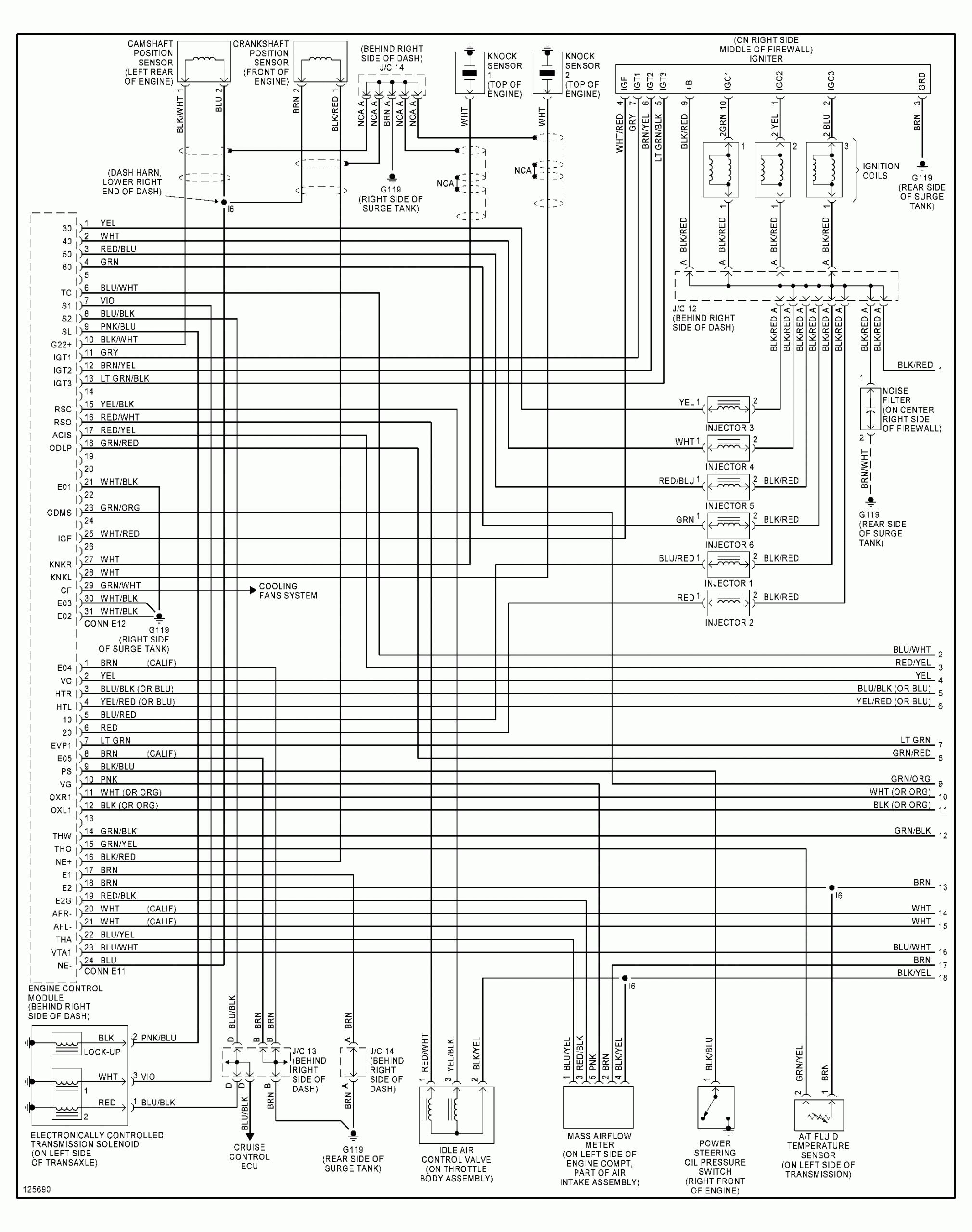 1999 Toyota Sienna Van Wiring Diagram Original FULL HD Version Diagram