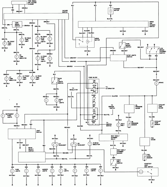 2000 Toyota Corolla Wiring Diagram