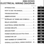 2003 Toyota Echo Wiring Diagram Manual Original