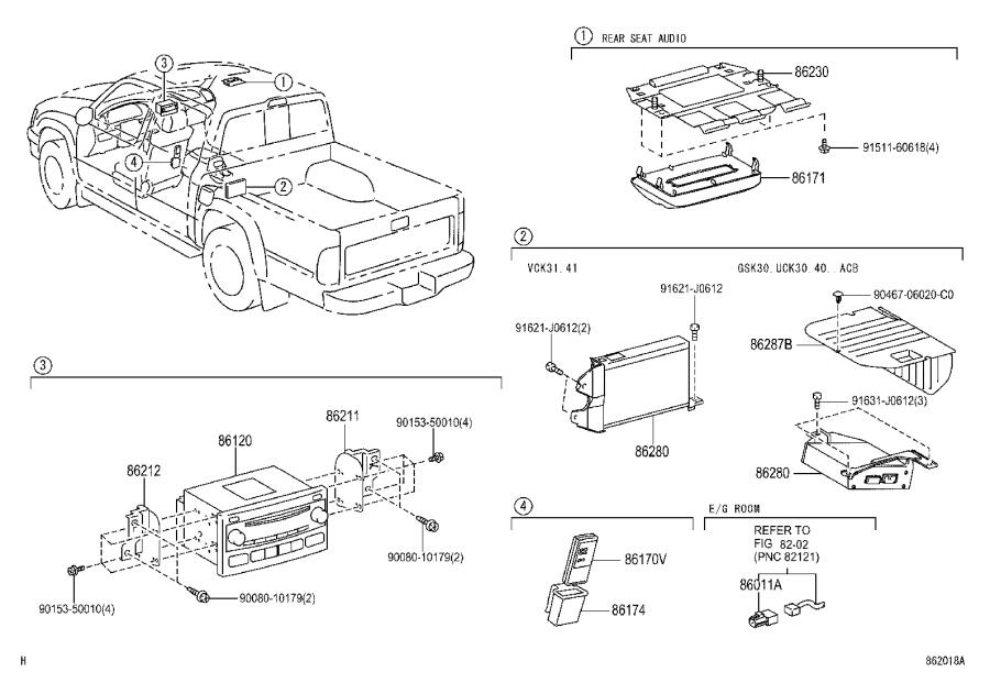 2006 Toyota Tundra Cover Amplifier 862870C020 Sunrise Toyota