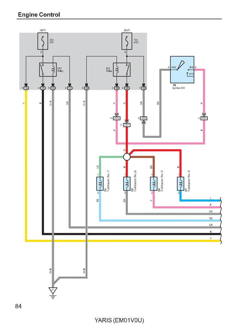 2007 Toyota Yaris Tail Light Wiring Diagram Wiring Diagram