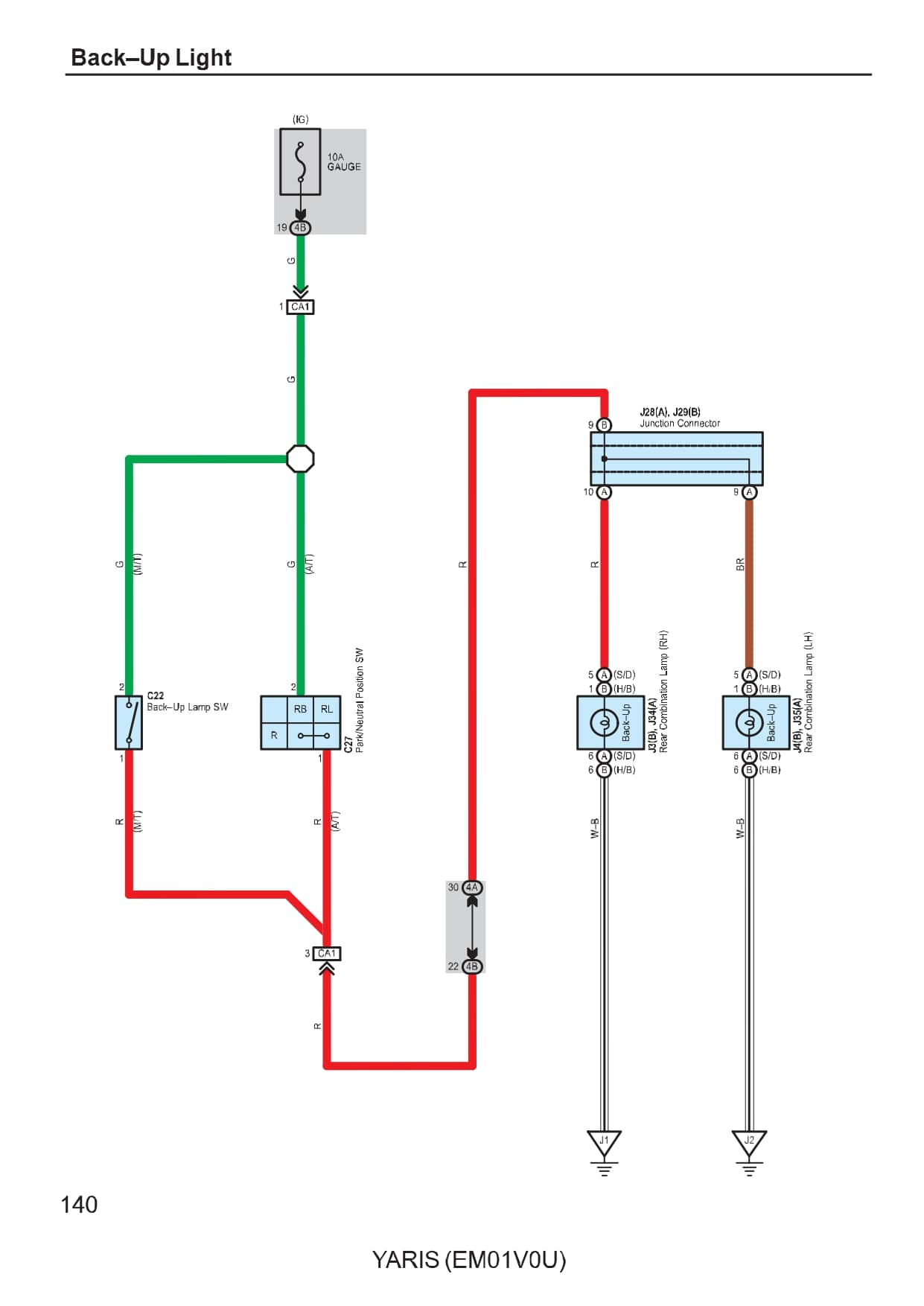 2009 Toyota Yaris Radio Wiring Diagram Gallery 4K