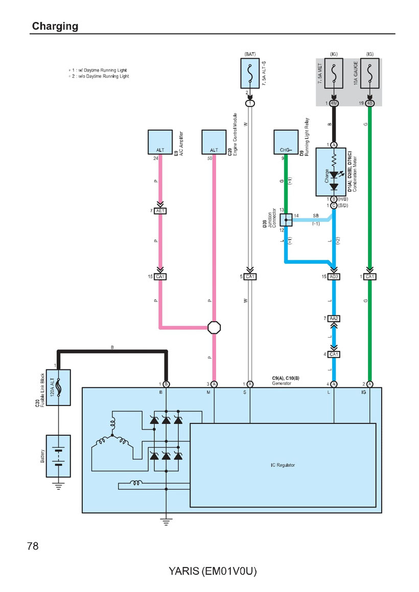 2009 Toyota Yaris Radio Wiring Diagram Gallery 4K