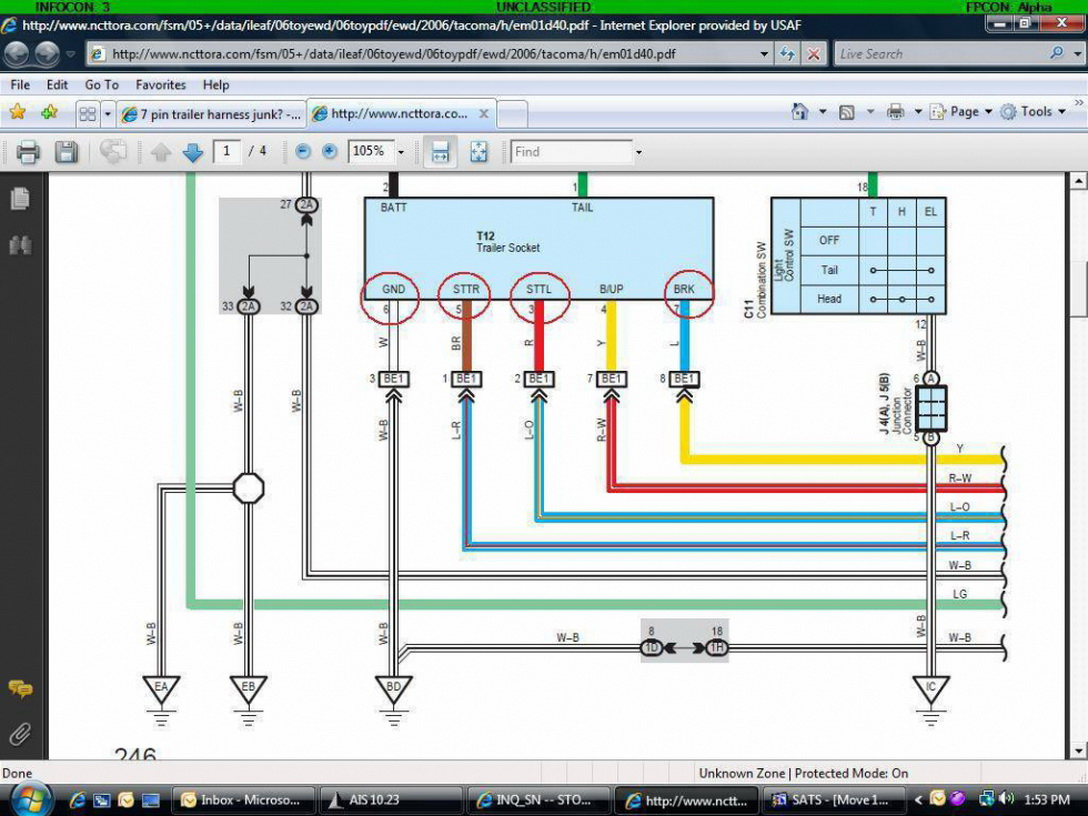 2016 Toyota Tundra Trailer Wiring Diagram Trailer Wiring Diagram