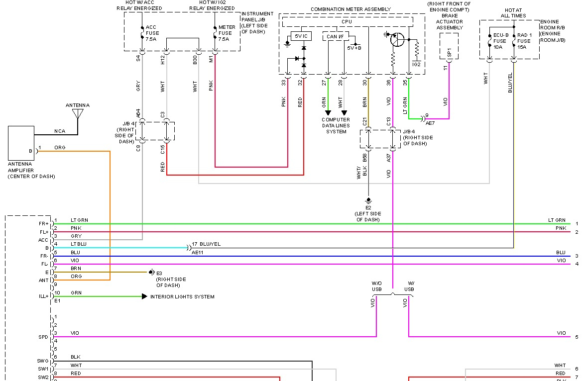 44 Toyota Steering Wheel Radio Controls Wiring Diagram Wiring Diagram