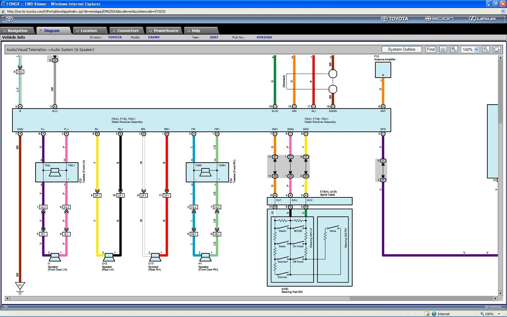 DIAGRAM 2007 Toyota Camry Jbl Radio Wiring Diagram FULL Version HD