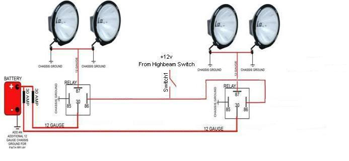 Installing Off Road Lights Multiple Relays With Single Switch