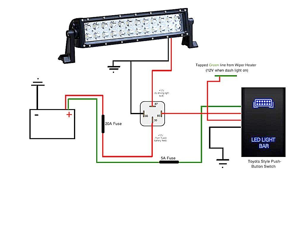 Light Bar Wiring Diagram Wonderful Shape Led Install Toyota Runner