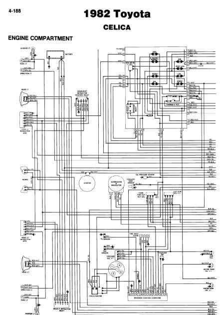 Repair manuals Toyota Celica 1982 Wiring Diagrams