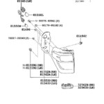 Toyota 4Runner Tail Light Socket Left Right Rear 8155535400