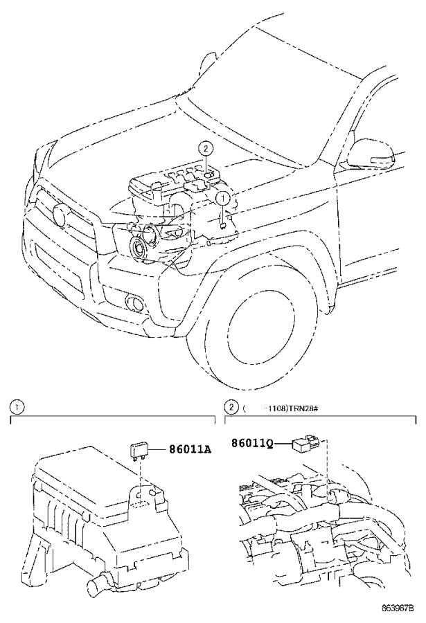 Toyota 4Runner Wire Radio Audio Condenser Electrical 8620335030 