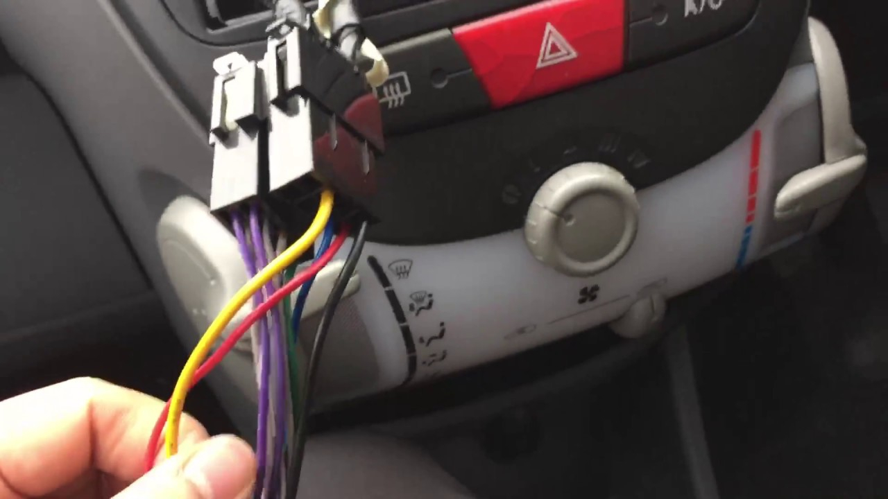 Toyota Aygo citroen C1 peugeot 107 After Market Radio Wiring 