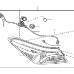 Toyota Camry Tail Light Bulb Rear REAR COMBINATION LAMP REAR LAMP