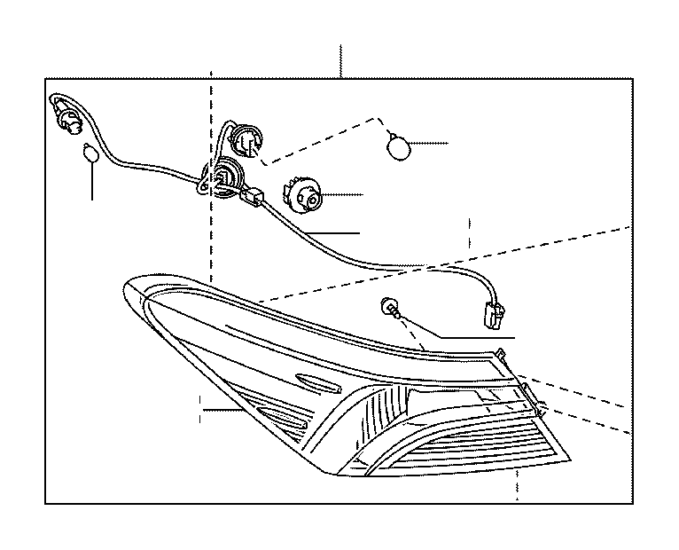 Toyota Camry Tail Light Bulb Rear REAR COMBINATION LAMP REAR LAMP 