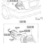 Toyota Camry Tail Light Harness Left Right Rear Cord Socket And