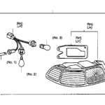 Toyota Camry Tail Light Harness Left Right Rear REAR COMBINATION