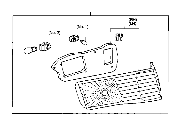 Toyota Camry Tail Light Harness Socket And Wire Back UP Lamp Socket 