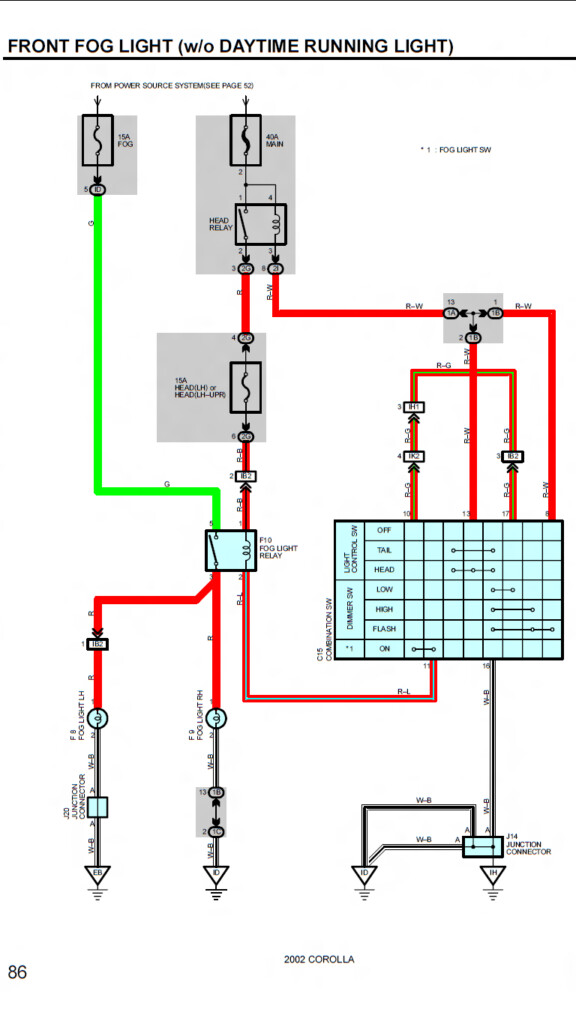 Toyota Celica 2002 Gts Fog Light Wiring Diagram Database Wiring 