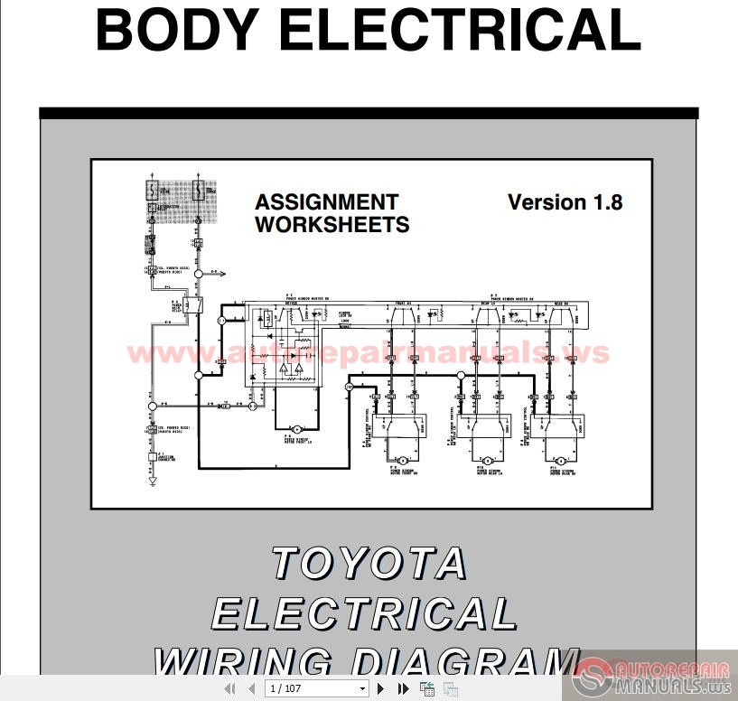 Toyota Electrical Wiring Diagram Workbook Auto Repair Manual Forum