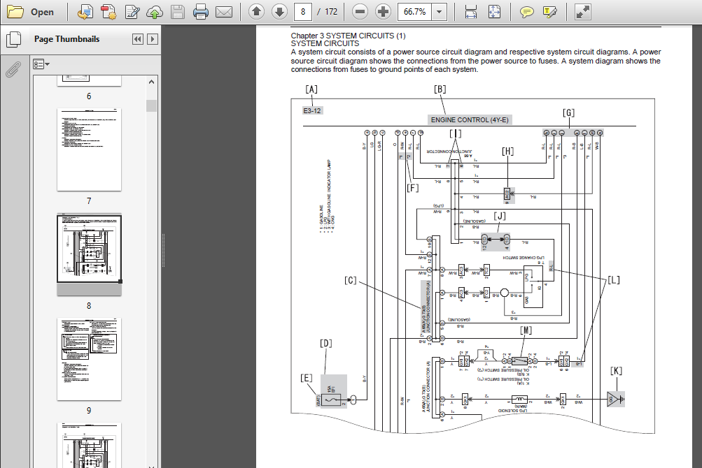 Toyota Forklift 8fg Wiring Electrical Diagram Manual PDF DOWNLOAD