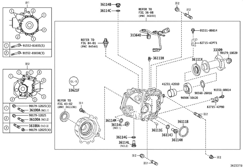 Toyota Highlander Wire Clutch Control Solenoid Driveline Case 