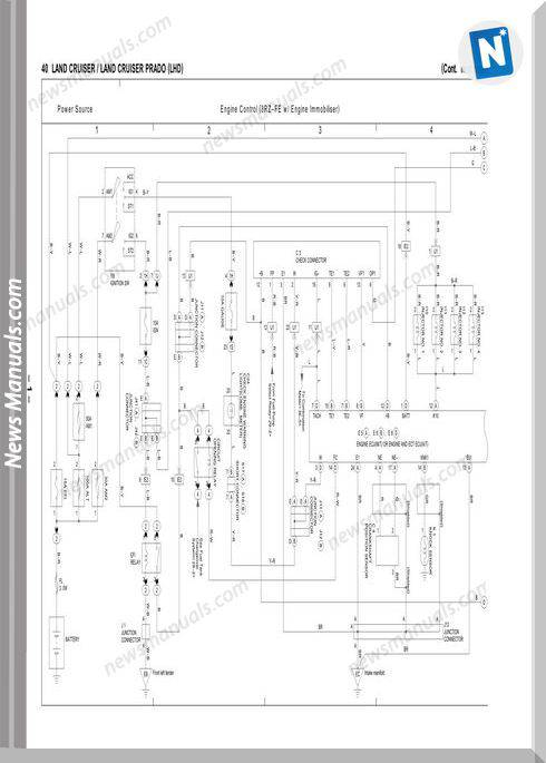 Toyota Land Cruiser 2000 Electrical Wiring Diagram