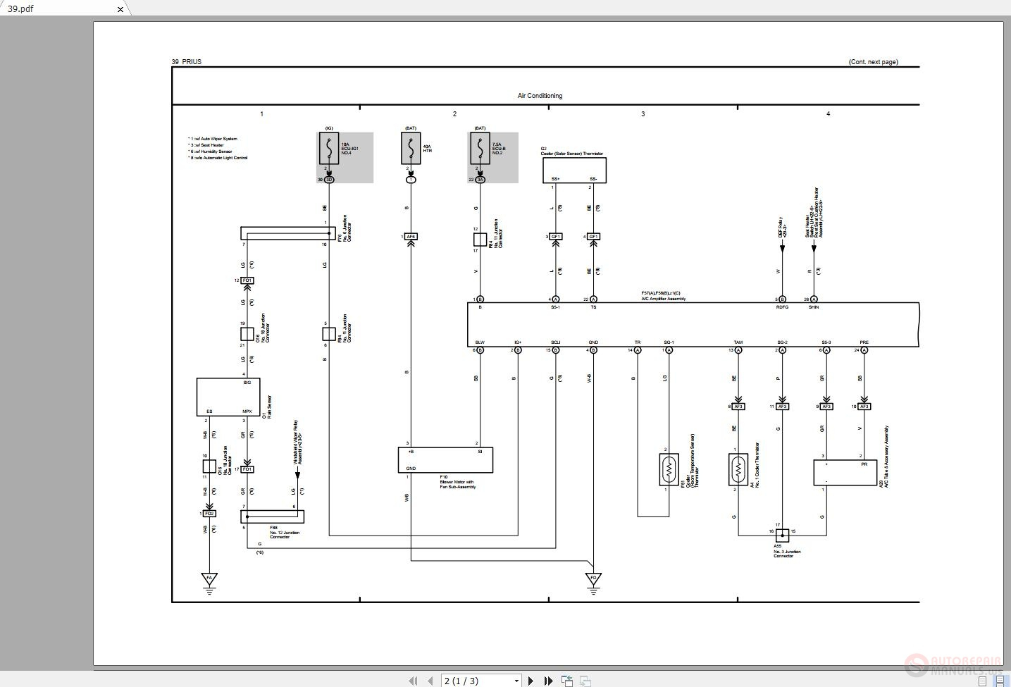 Toyota Prius 2016 2018 Electrical Wiring Diagram Auto Repair Software