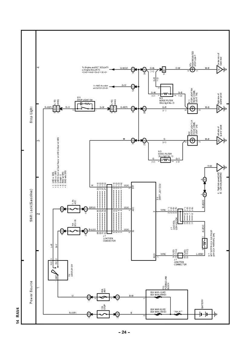 TOYOTA RAV4 Wiring Diagrams Car Electrical Wiring Diagram