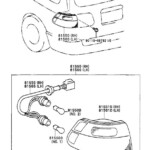 Toyota Sienna Brake Light Bulb Rear Electrical Lamps Replace