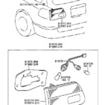Toyota Sienna Tail Light Harness Electrical Lamps 8167508020