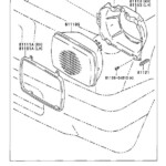Toyota Tacoma Screw Headlamp Lamps Electrical 8119589101 Genuine