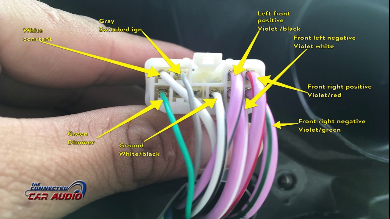 Toyota Tacoma Stereo Wiring Diagram 2016 And Up YouTube